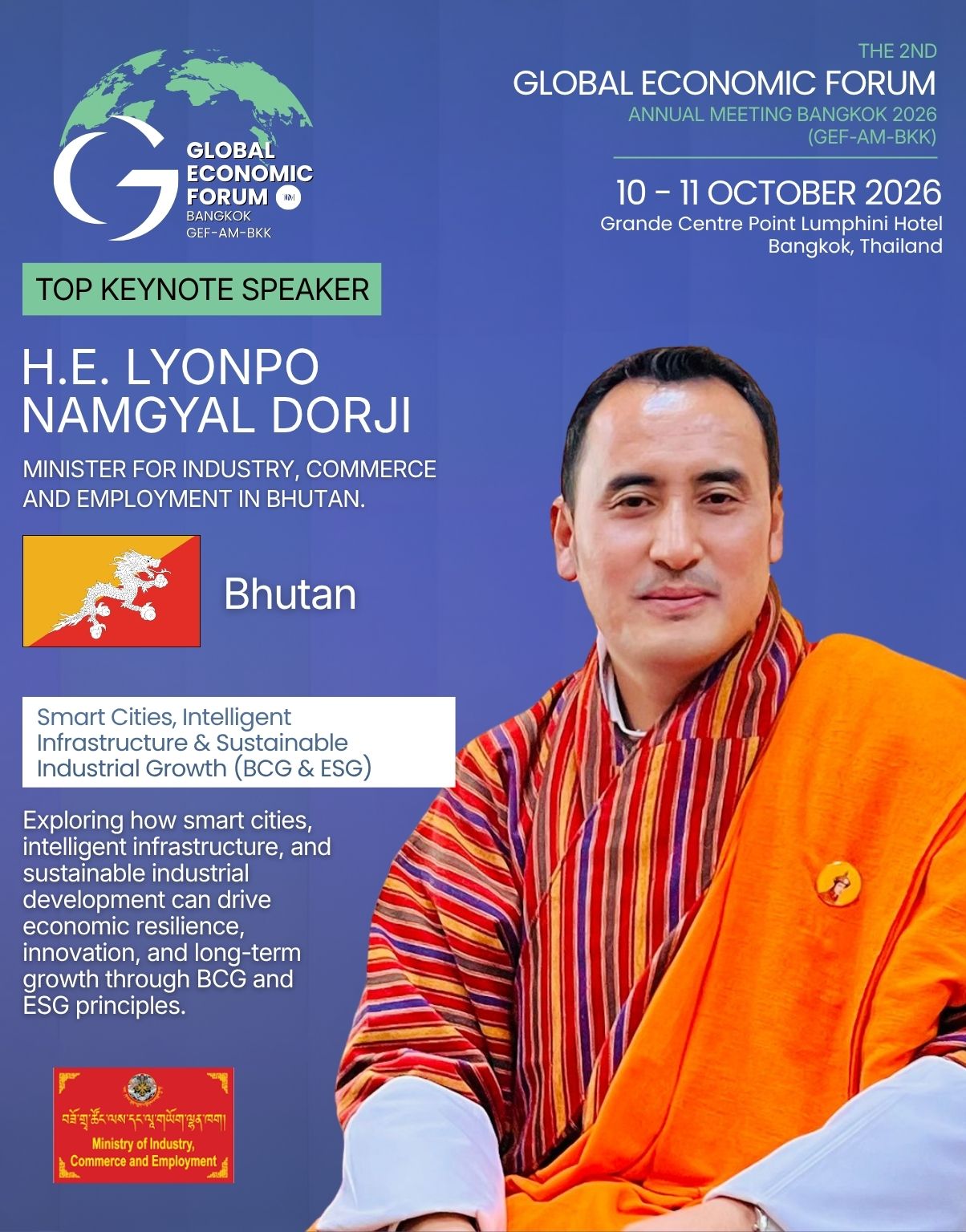 H.E. Lyonpo Namgyal Dorji