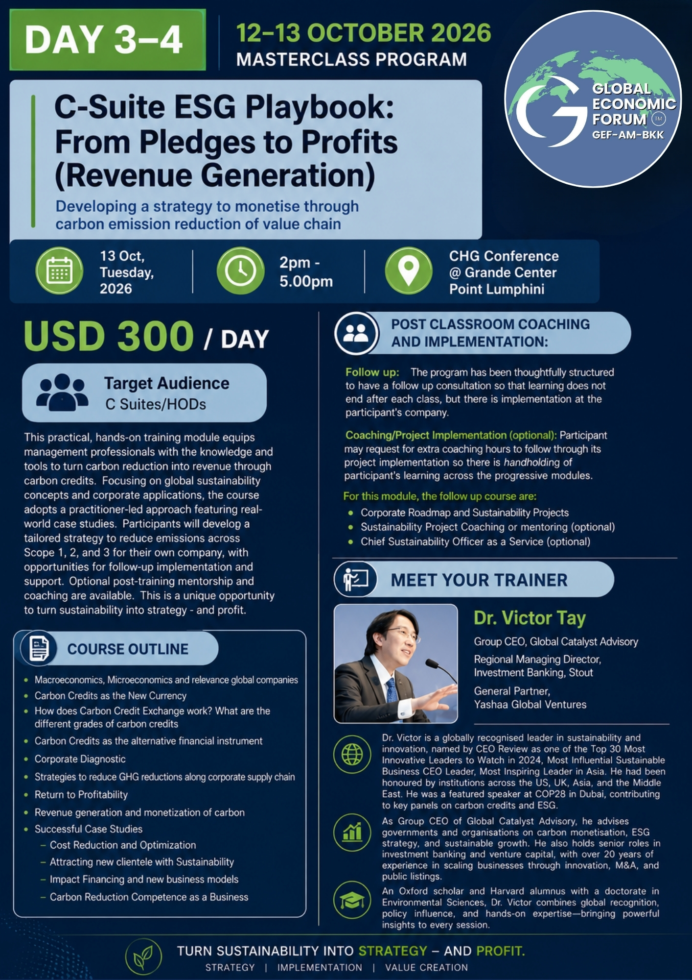 Revenue Generation through Sustainability & Carbon Strategy information 1
